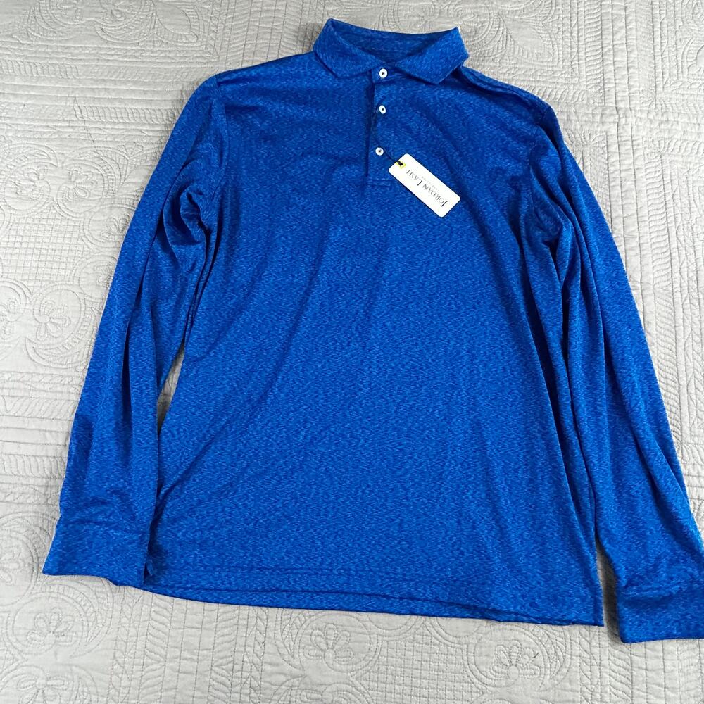 Jordan Lash Charleston Mens M Polo Long Sleeve Performance Moisture Wicking NWT